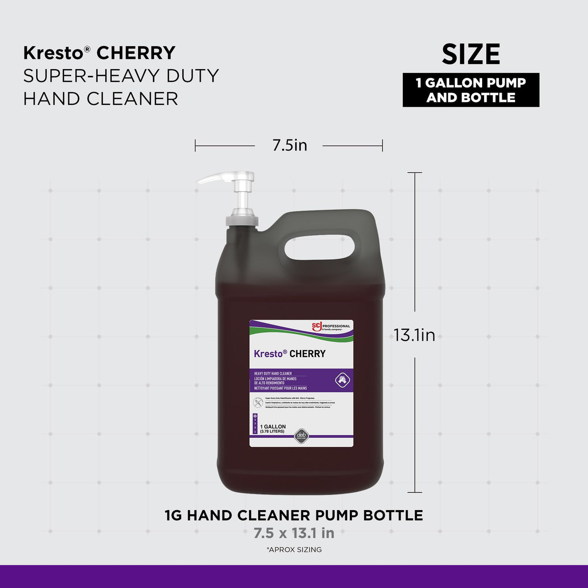 SC Johnson Kresto Cherry walnut-shell scrubbing agent close-up showing effective abrasion