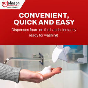 SC Johnson Professional refill installed in dispenser illustrating easy replacement