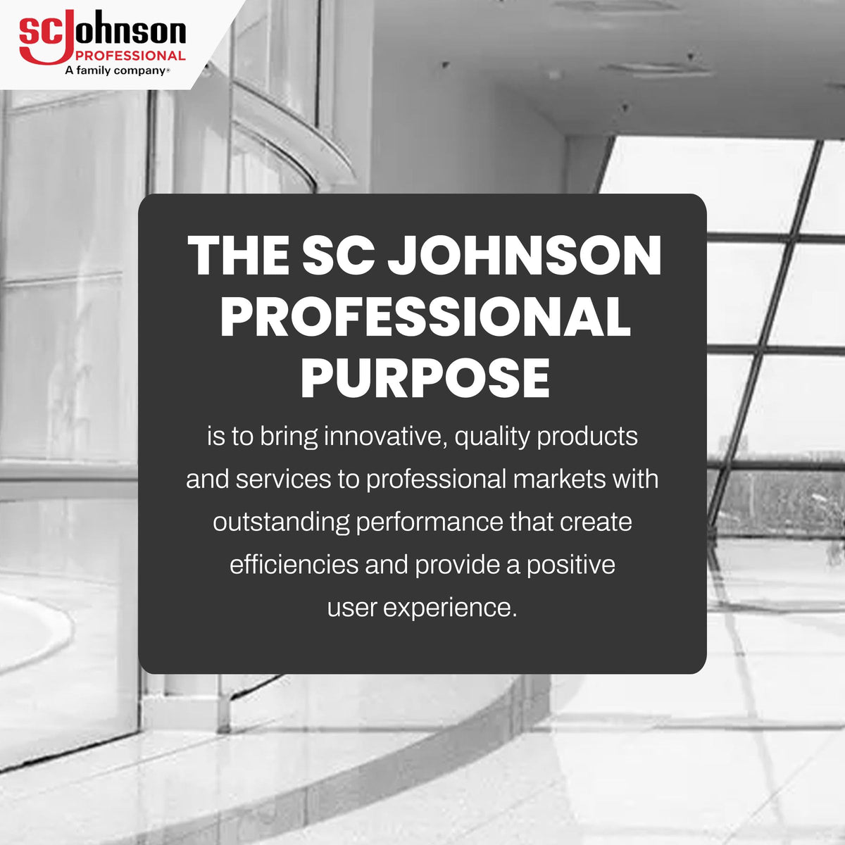 SC Johnson Professional washroom sink scene showing improved user experience