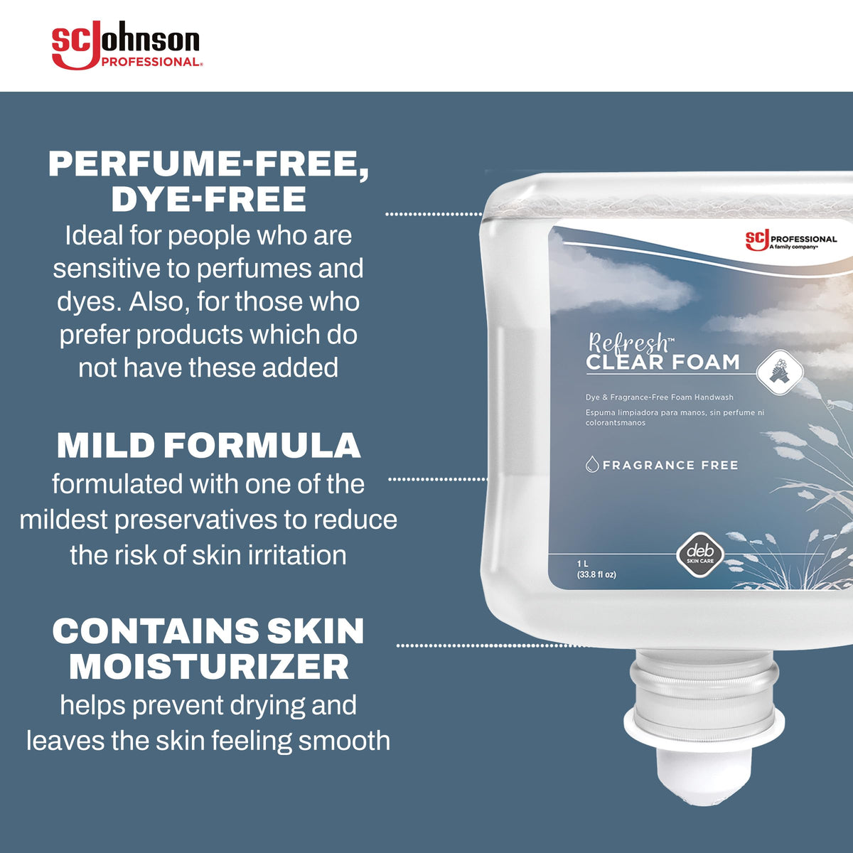 SC Johnson Professional cartridge inserted in dispenser for quick, hygienic refills