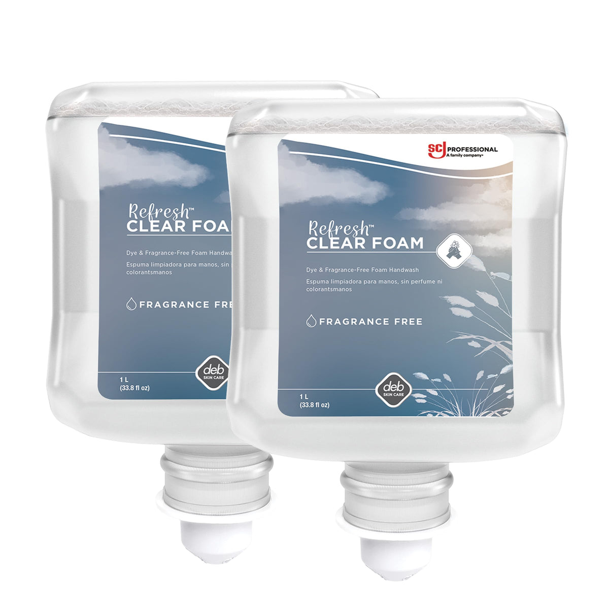 SC Johnson Professional front packaging showing product benefits and refill count