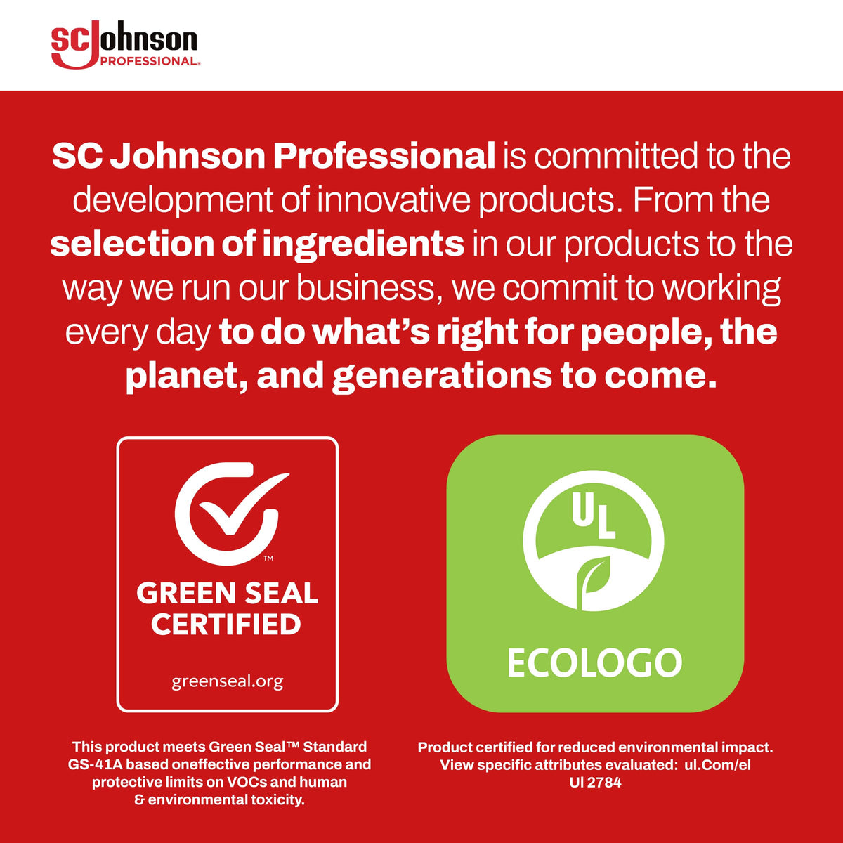 SC Johnson Professional foaming soap dispensed into hand for fast coverage