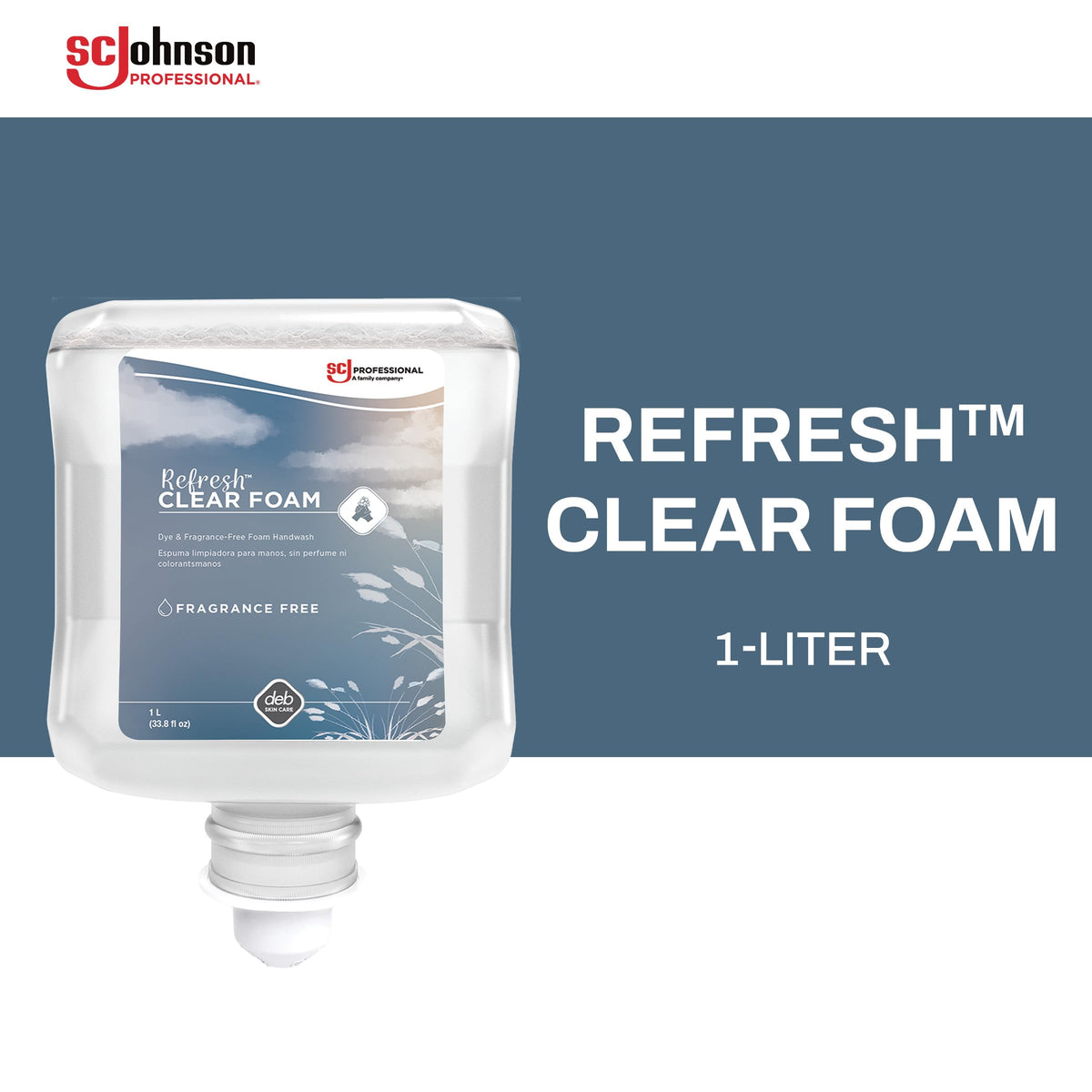 SC Johnson Professional close-up foam texture demonstrating gentle cleansing