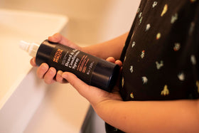 Scotch Porter used on beard to display softening and manageability benefit