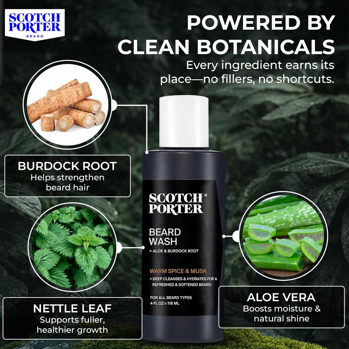 Scotch Porter bottle label close-up highlighting clean ingredients