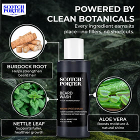 Scotch Porter bottle label close-up highlighting clean ingredients