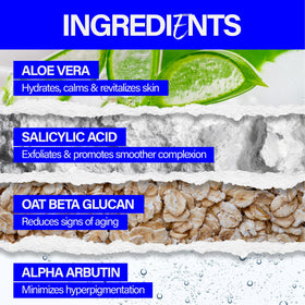Scotch Porter label ingredient panel showing active exfoliant benefits