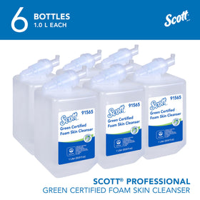 Scott Professional cartridge top valve detail for fast, leak-free dispenser replacement benefit