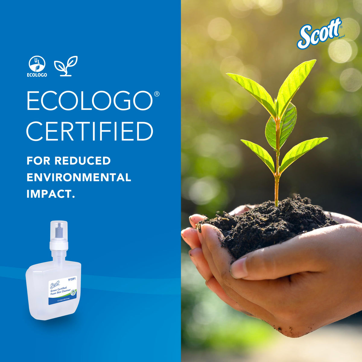 Scott Professional in commercial bathroom showing convenient, sanitary use