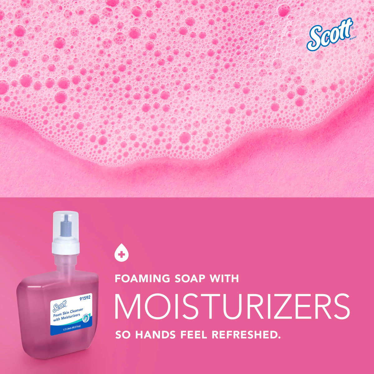Scott Professional label close-up showing scent and compatibility details