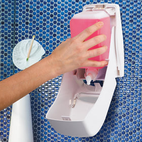 Scott Professional texture lather demonstrating rich creamy foam and mildness