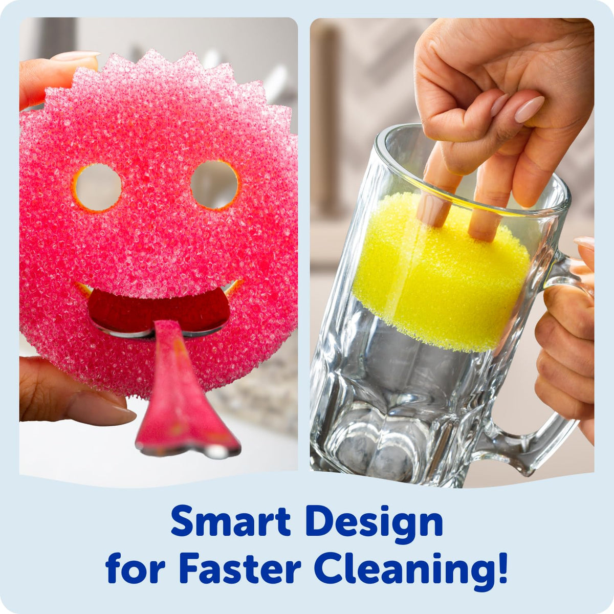 Scrub Daddy PowErase Gel applied on fabric demonstrating targeted stain lifting benefit
