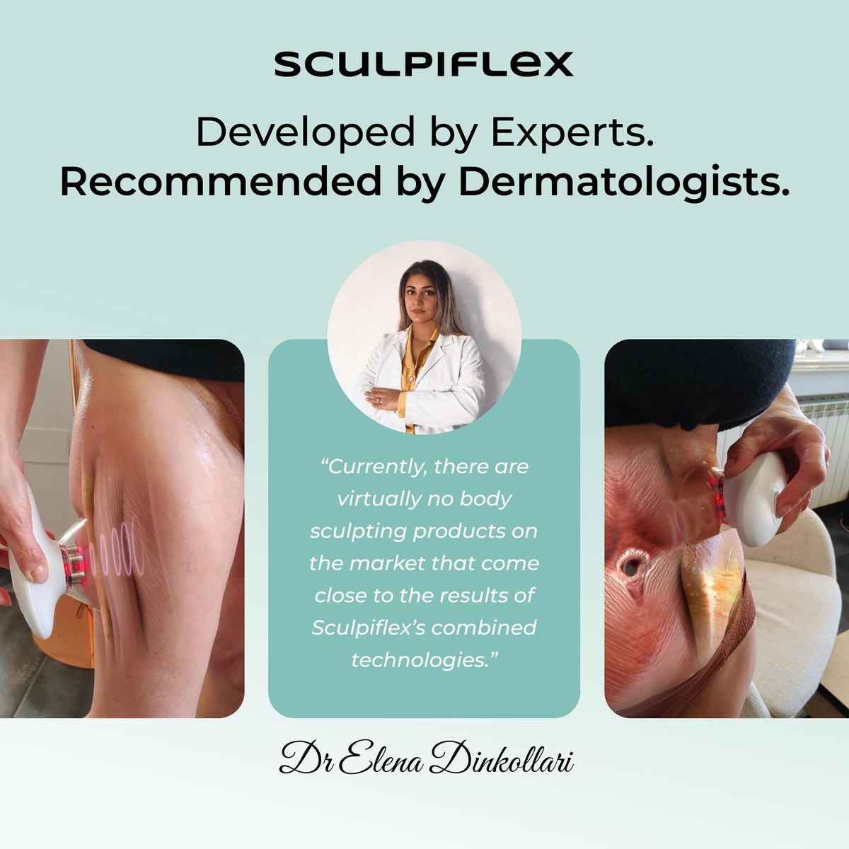 SCULPIFLEX on bathroom vanity in lifestyle setting for daily routine