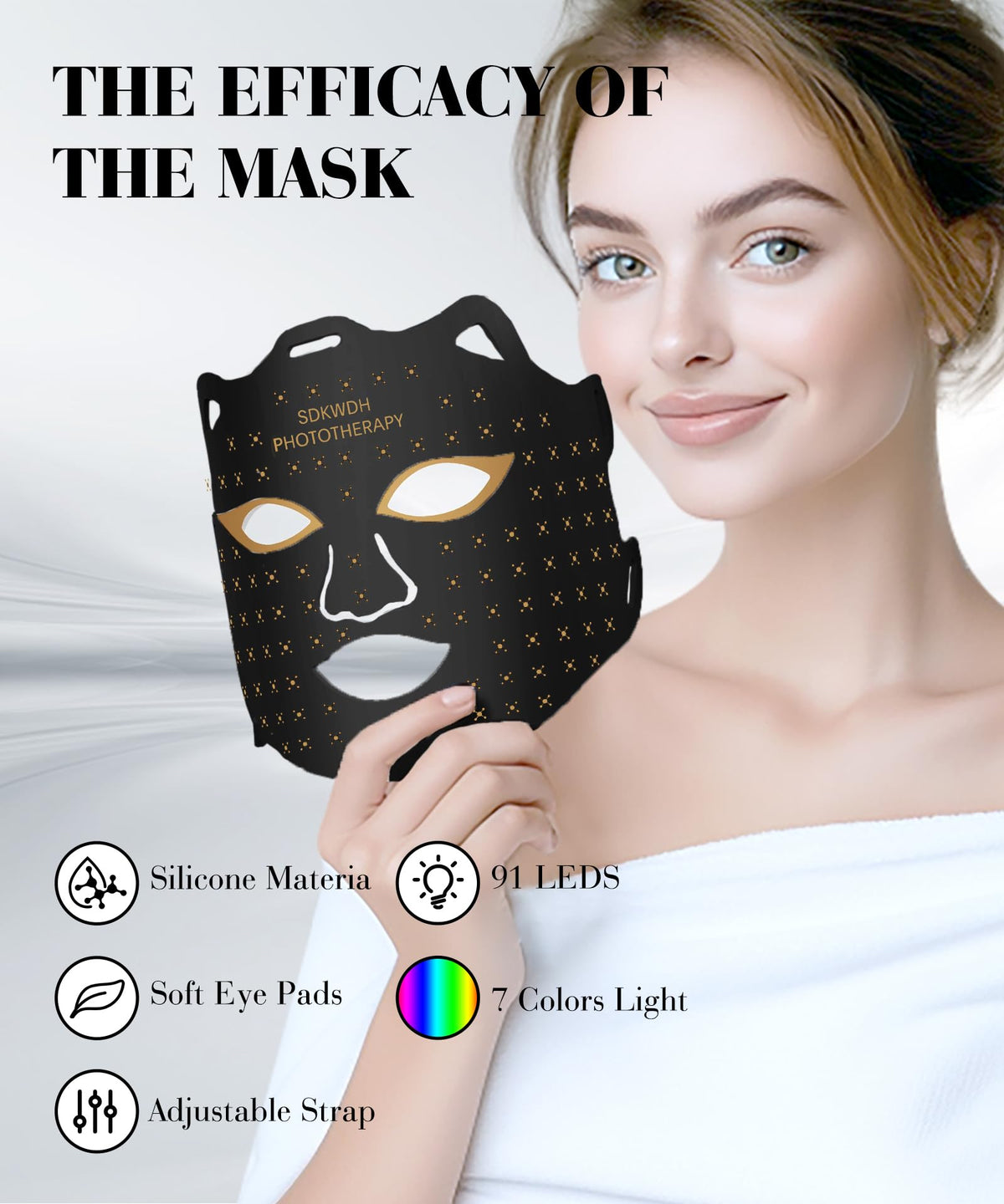 SDKWDH mask side profile highlighting comfortable silicone contour