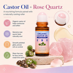 SDXJIOGE rose quartz roller close-up delivering cool massage and precise application