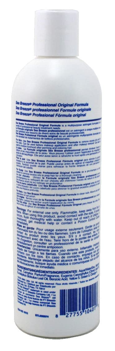 Seabreeze clear liquid drop close-up showing fast-drying texture and clarity benefit