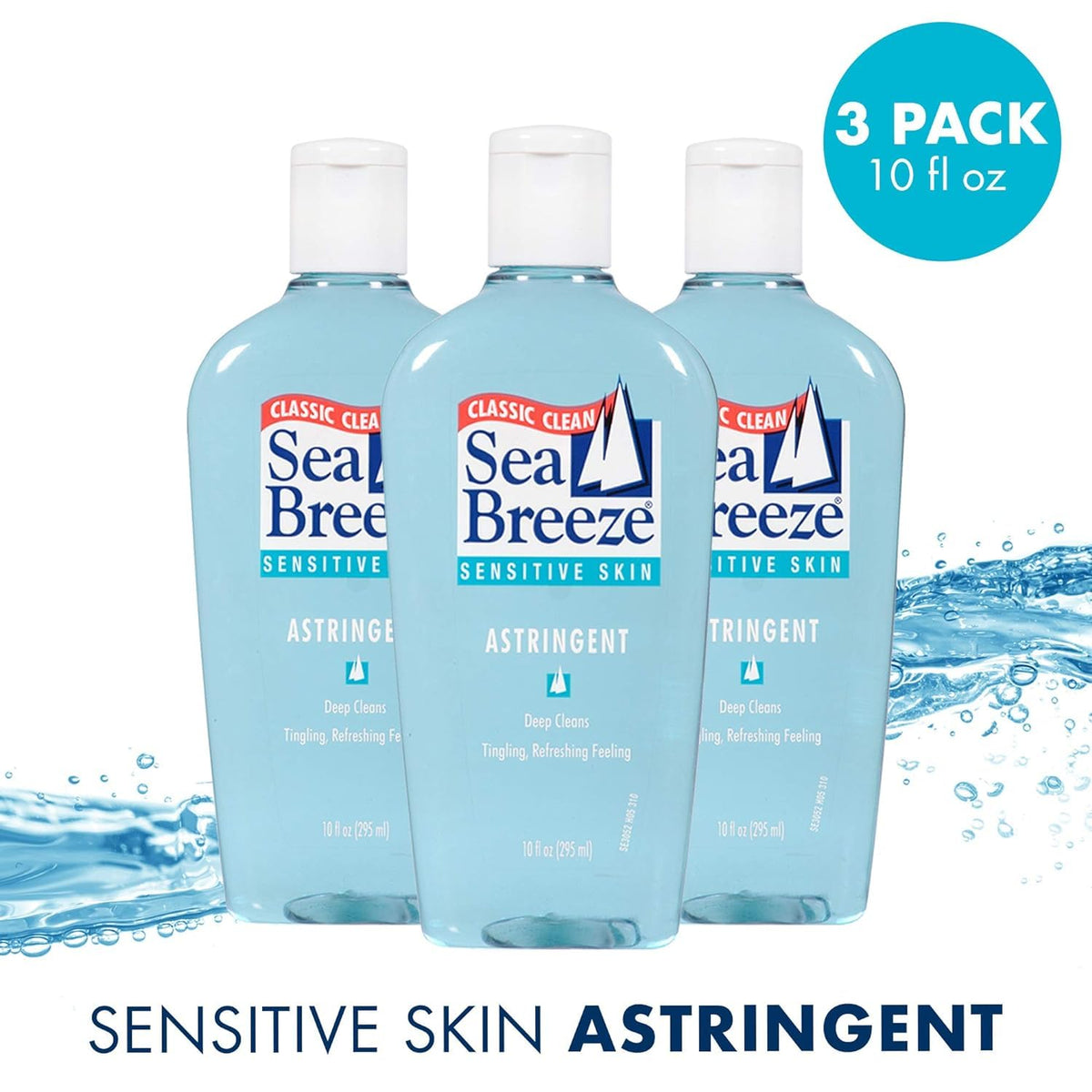 Seabreeze model after cleansing illustrating refreshed skin and prepared-for-moisturizer benefit