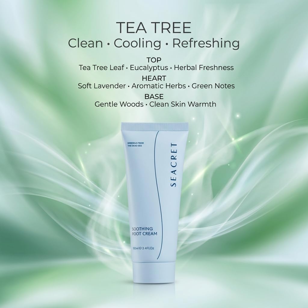SEACRET cream being massaged into a heel for rapid hydration