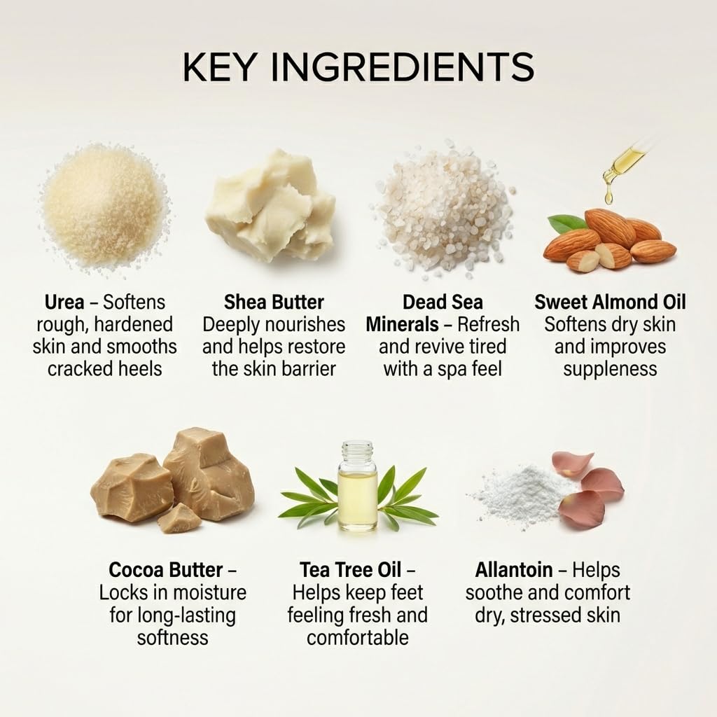 SEACRET Dead Sea minerals pile beside product for nourishing benefits