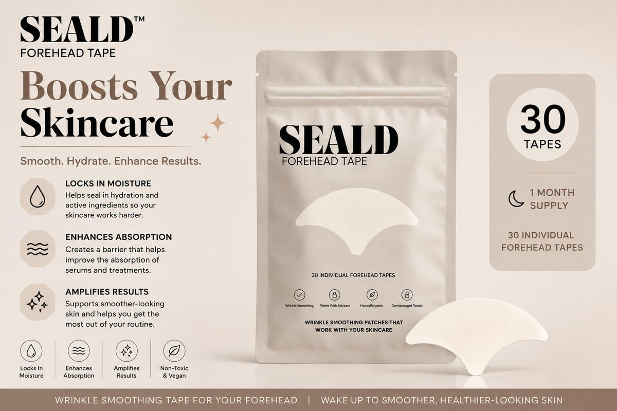 SEALD forehead tape close-up of adhesive texture, gentle on skin