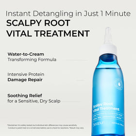 Seapuri being applied in shower for fast even scalp coverage