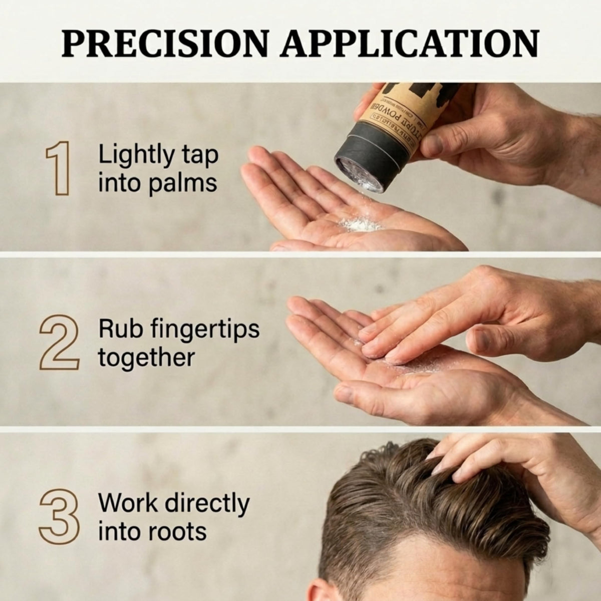 Seattle Pomade Co. before and after hair showing increased volume benefit