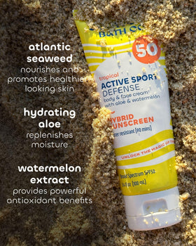 Seaweed Bath Co. 3.4 oz tube scale view showing travel-friendly size