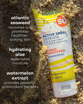 Seaweed Bath Co. applied to forearm demonstrating blendability and even coverage