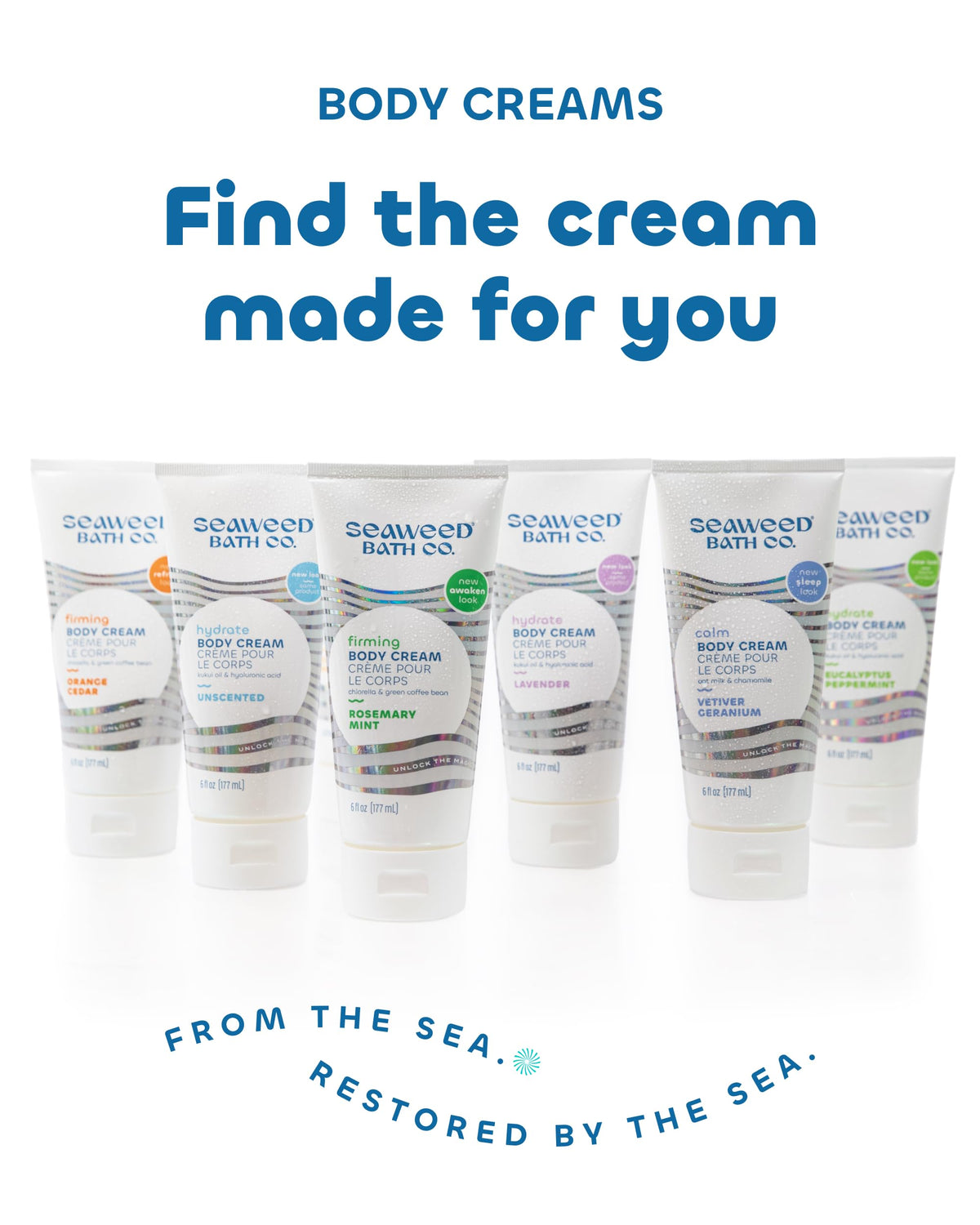 Seaweed Bath Co. lotion on bathroom counter to support nightly relaxation ritual