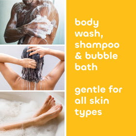 Person using The Seaweed Bath Co. Creamy Coconut in the shower for quick head-to-toe cleansing