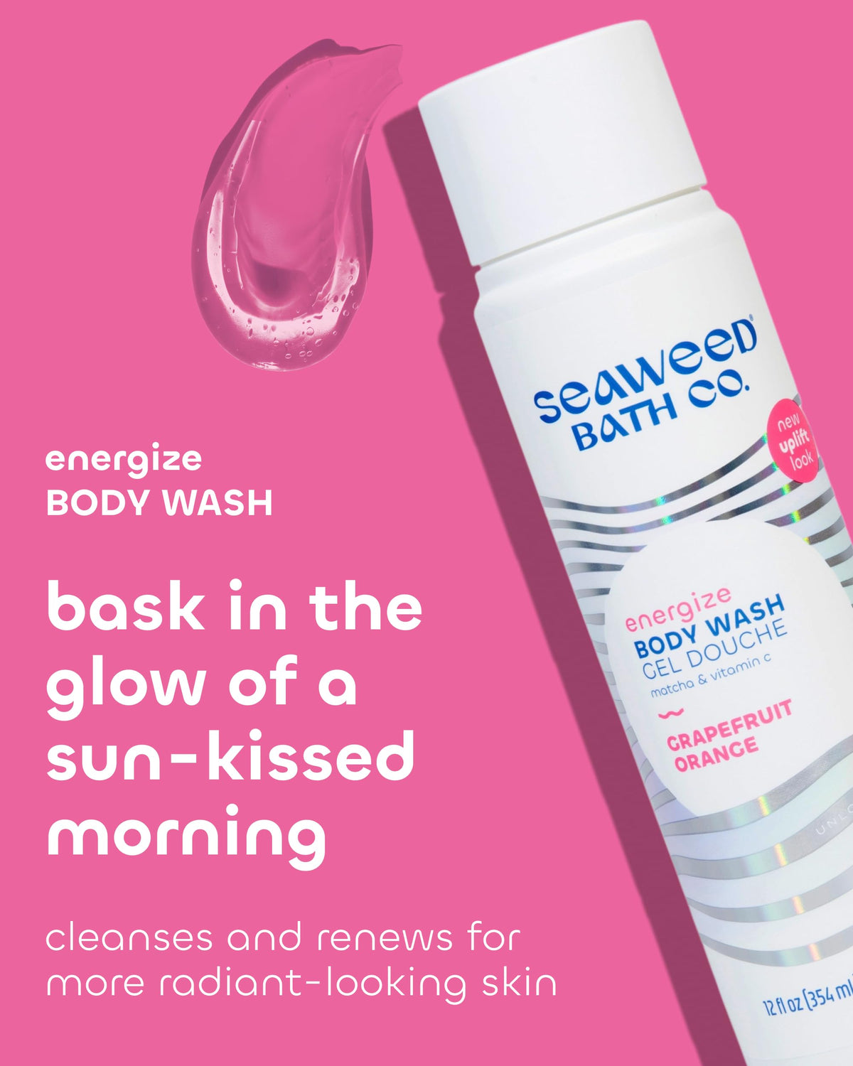 The Seaweed Bath Co. back label with ingredients list and product details for transparency
