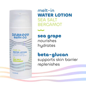 Seaweed Bath Co. seaweed and sea grape ingredients arranged to show natural sourcing