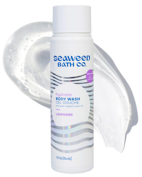 Seaweed Bath Co. front bottle view showing lavender scent and hydrating benefits