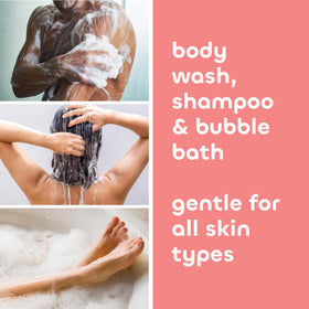 The Seaweed Bath Co. pouring into tub creating bubbles for relaxing soak benefit