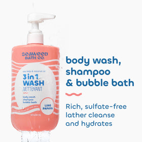 The Seaweed Bath Co. rich lather texture demonstrating deep cleansing and hydration