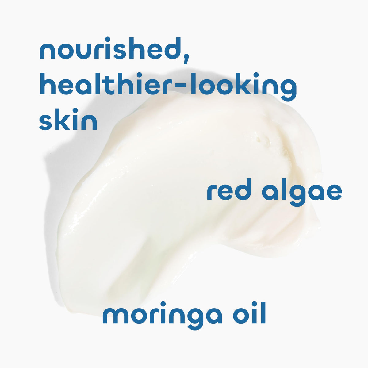 The Seaweed Bath Co. shows lotion texture on hand for fast-absorbing hydration