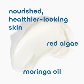 The Seaweed Bath Co. shows lotion texture on hand for fast-absorbing hydration