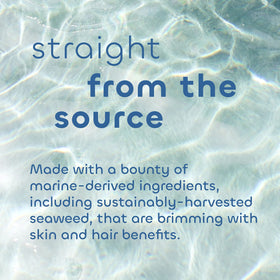 Seaweed Bath Co. lotion spread on skin showing quick absorption benefit