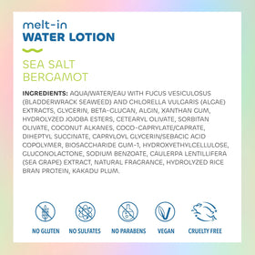 Seaweed Bath Co. lotion texture close-up highlighting lightweight hydration