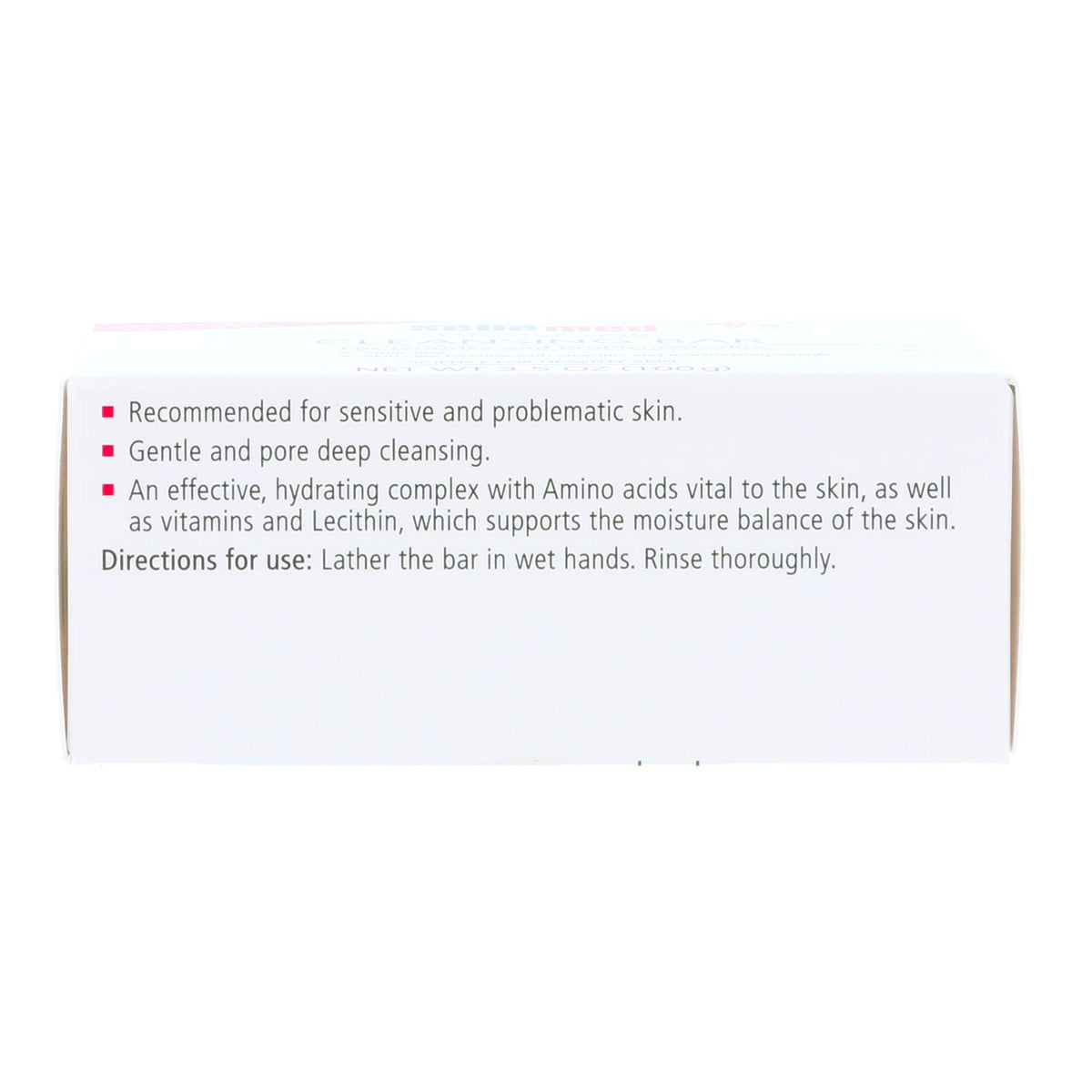 SEBAMED bar in hand size comparison showing compact travel-friendly benefit