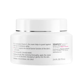 SEBAMED jar open texture close-up showing smooth cream for fast absorption