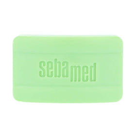 SEBAMED cleansing bar on bathroom shelf lifestyle scene showing everyday convenience