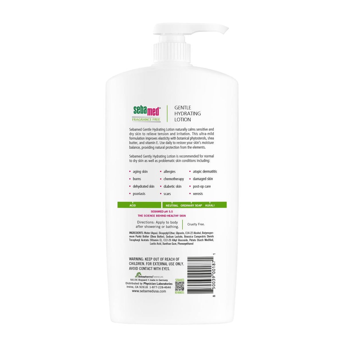 SEBAMED pump dispensing lotion for easy daily application