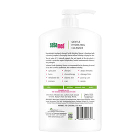 SEBAMED one liter pump next to a hand and towel, large-value benefit