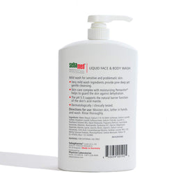 SEBAMED pump nozzle close-up for easy one-handed dispensing