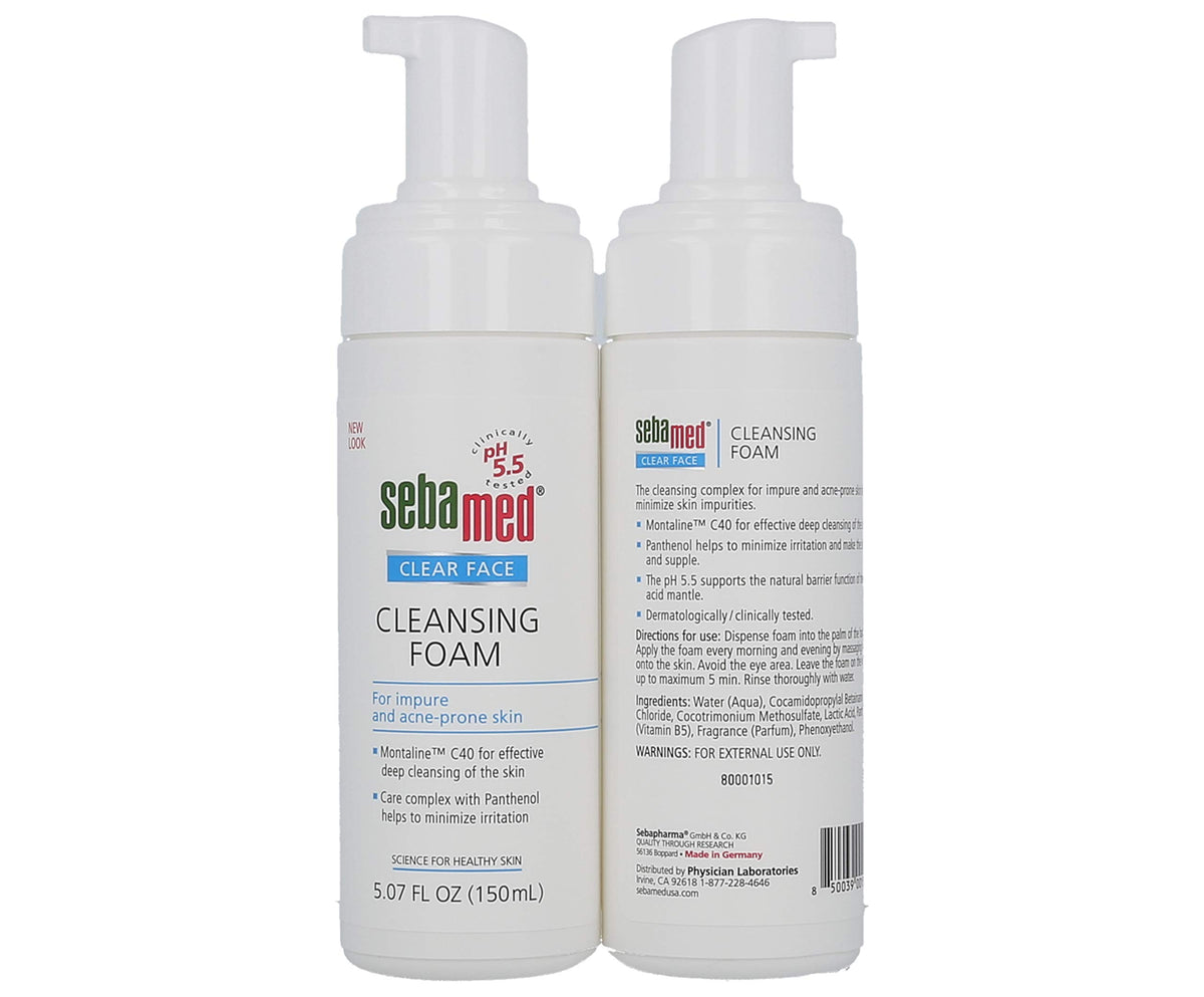 SEBAMED pump dispensing airy foam for easy application