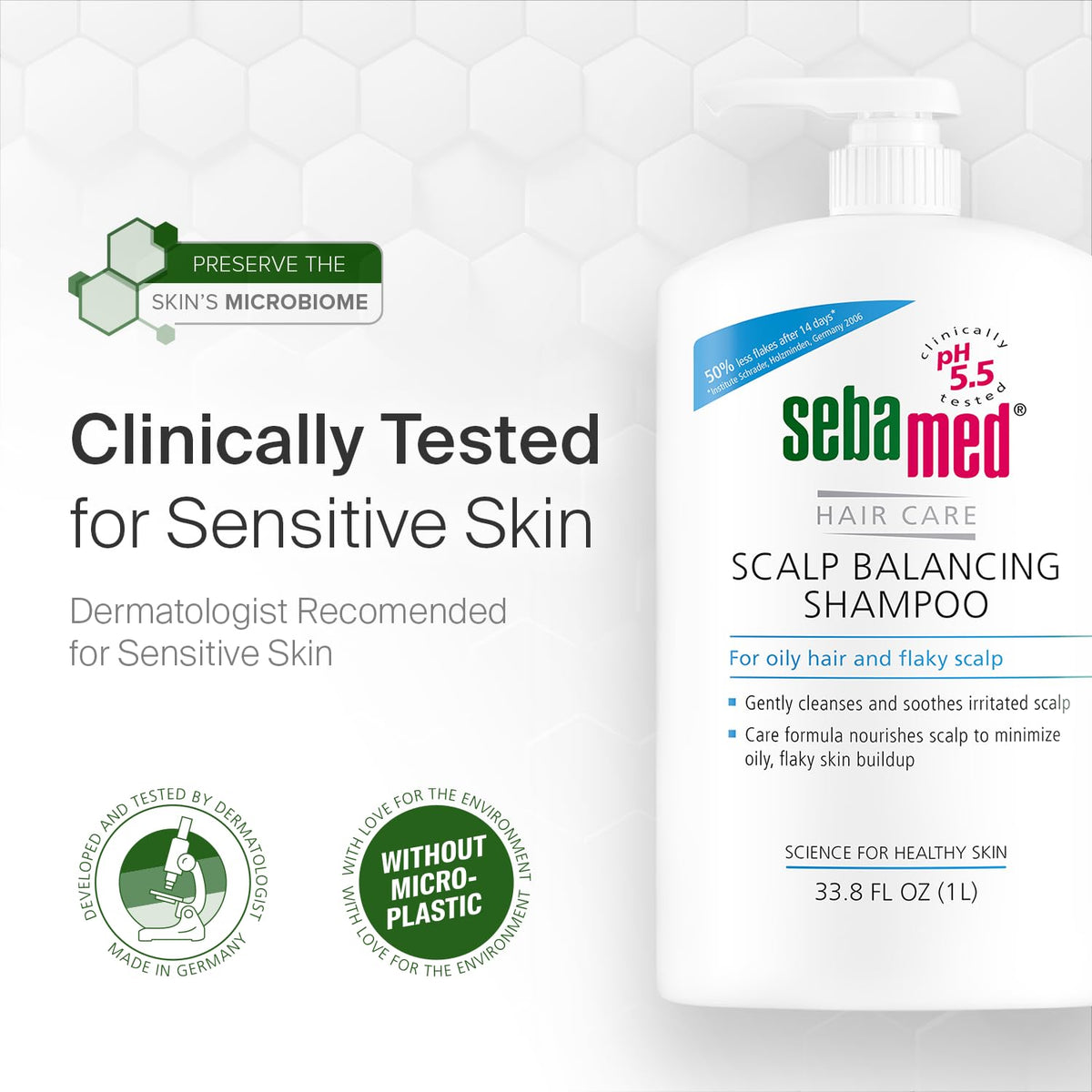 SEBAMED in a bathroom setting illustrating daily use and shared household convenience
