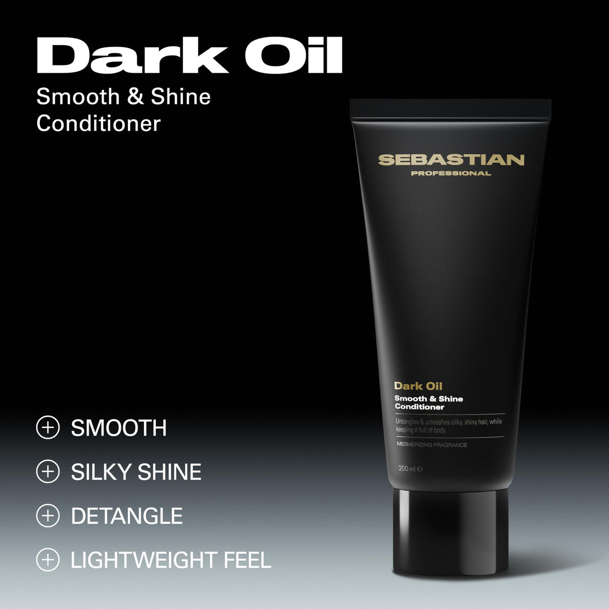 Sebastian pump dispensing conditioner texture showing smooth creamy consistency