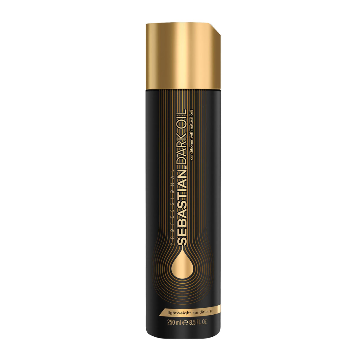 Sebastian bottle front view showing product and lightweight conditioning benefits