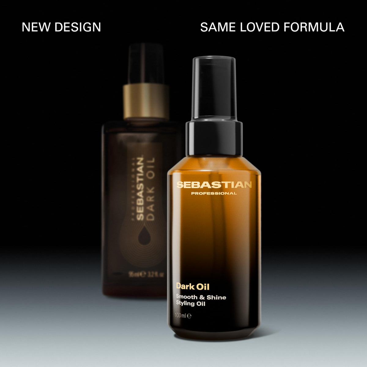 Sebastian Dark Oil dispensed texture on hand illustrating fast-absorbing benefit